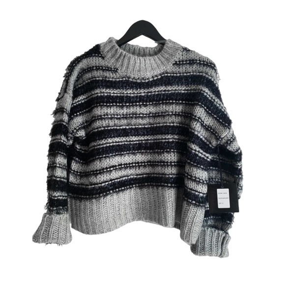 Grey Chunky Knit Sweater NWT - Picture 1 of 4